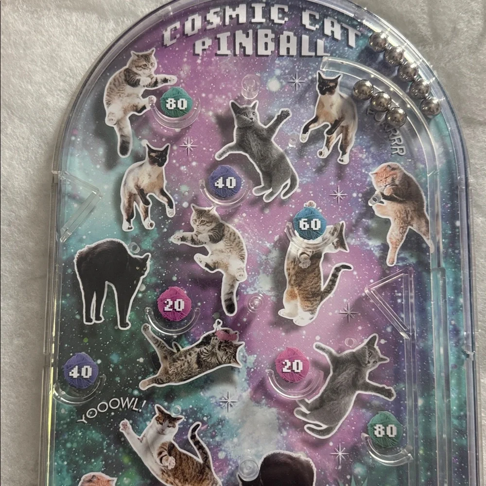 Cosmic Cat Pinball Game